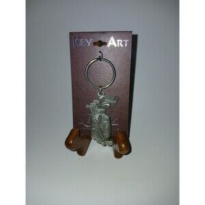 Key Art Spoontique Pewter Golf Bag Key Chain Made in the USA 2185 NWOT